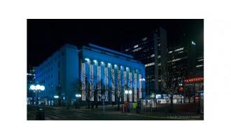 Holiday lighting at Stockholm Concert Hall