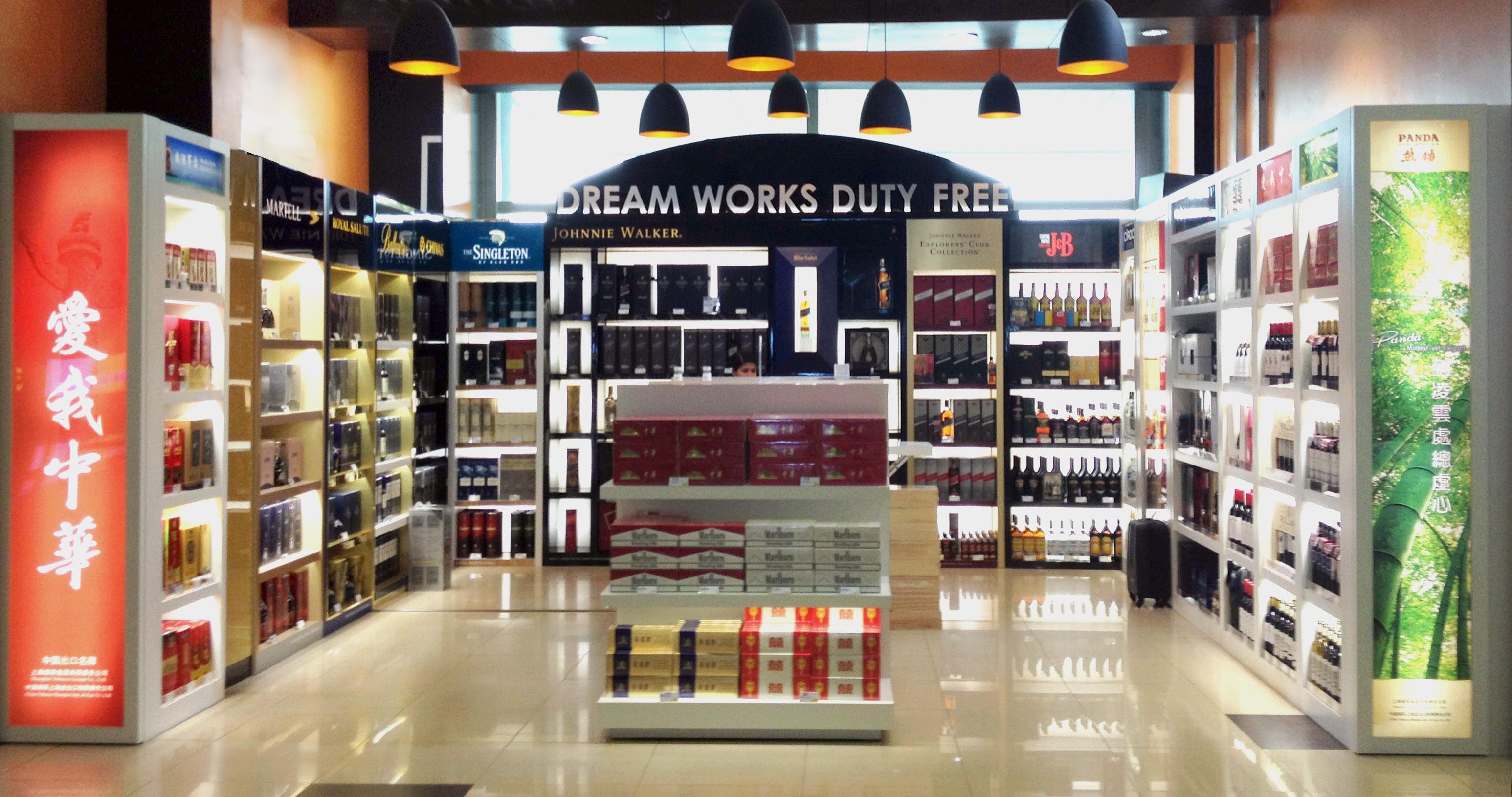 dream works reports sales uplift at yangon airport arrivals store image works tobacco fixtures