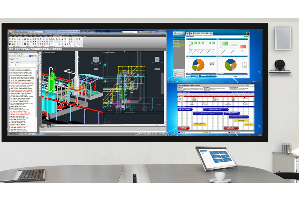 Projectiondesign shows Cyviz entrylevel telepresence system at ISE 2013