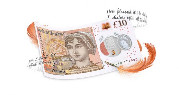 New Jane Austen £10 polymer note goes into circulation