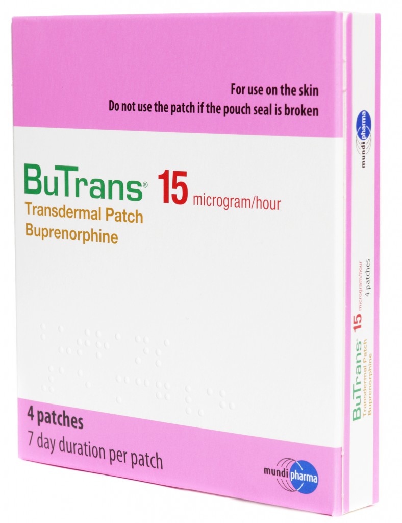 BuTrans 15MCG/h 7 day patch now Available