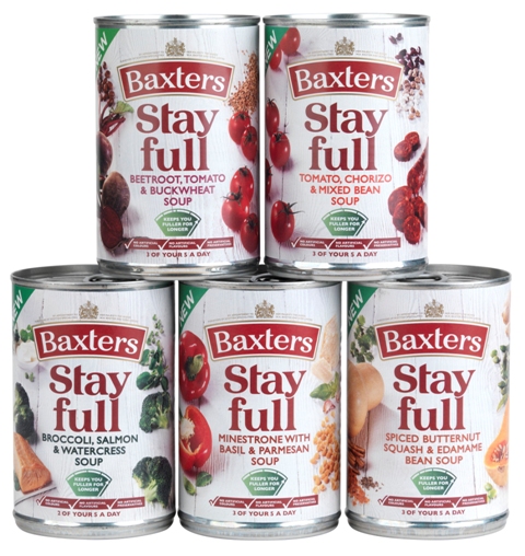 Baxters' Stay Full soups get new design from Springetts