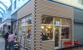 Cardboard Log Cabin Shop Unveiled In Brixton