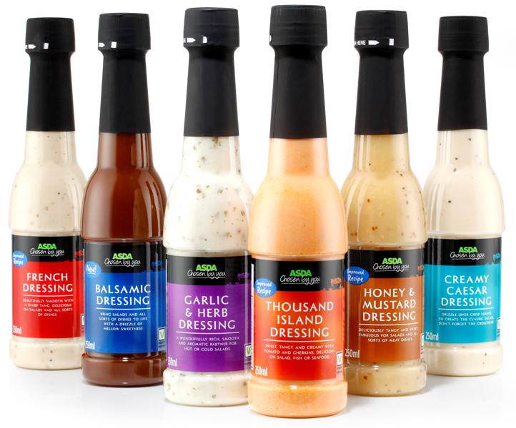 Asda switches Chosen By You salad dressings from glass to PET