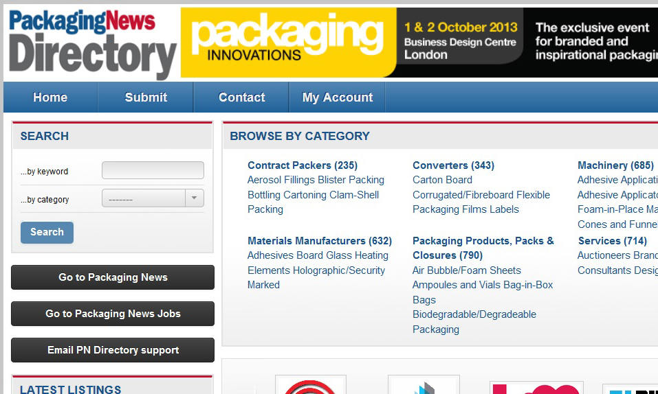 Packaging News launches enhanced online directory