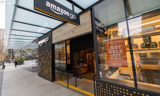 Amazon trials store without checkouts for rapid grocery shopping concept