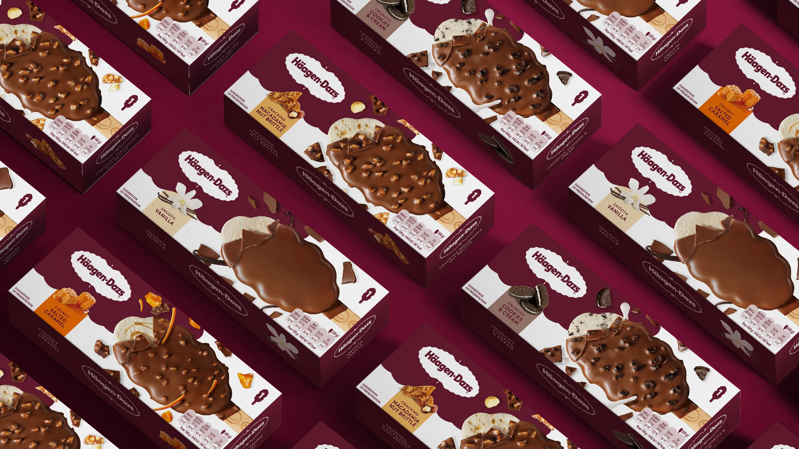 Landor designs new Häagen-Dazs new ice cream stick packs