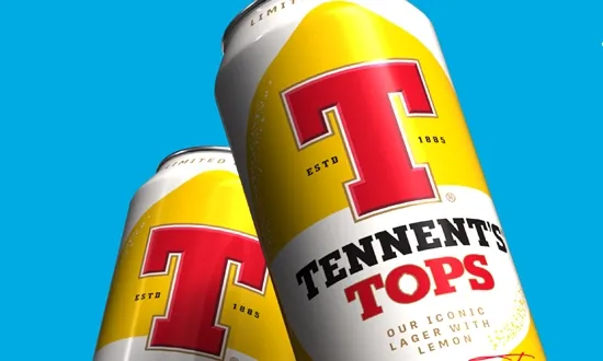 Thirst rebrands Tennent’s with Tops line