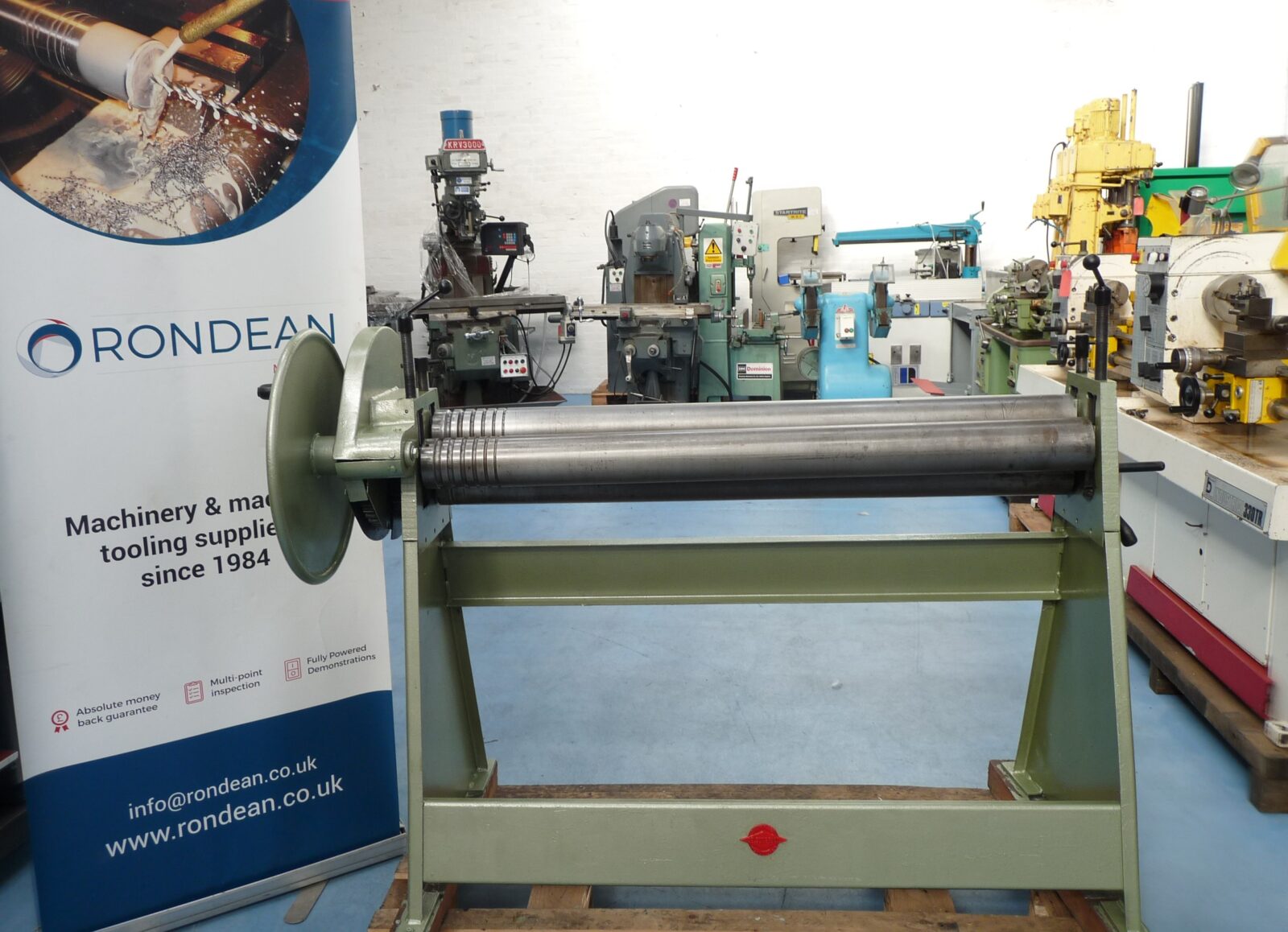 Edwards Geared Hand Operated Bending Rolls Model Selson EGS 50X4 IEM UK