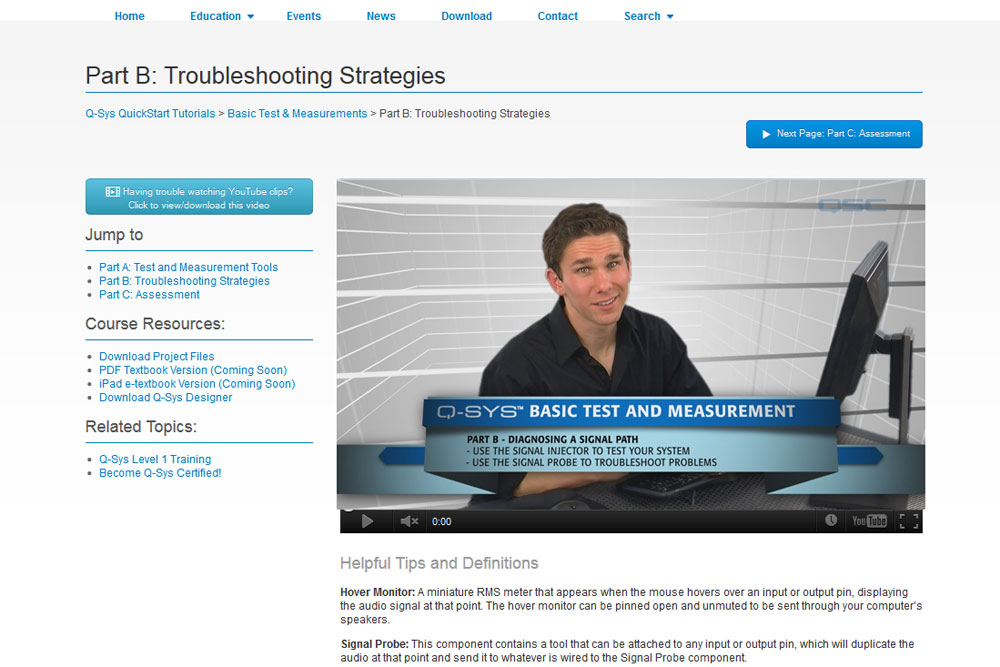 QSC Audio launches training website