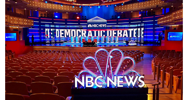 LED tiles beat video wall in presidential debate