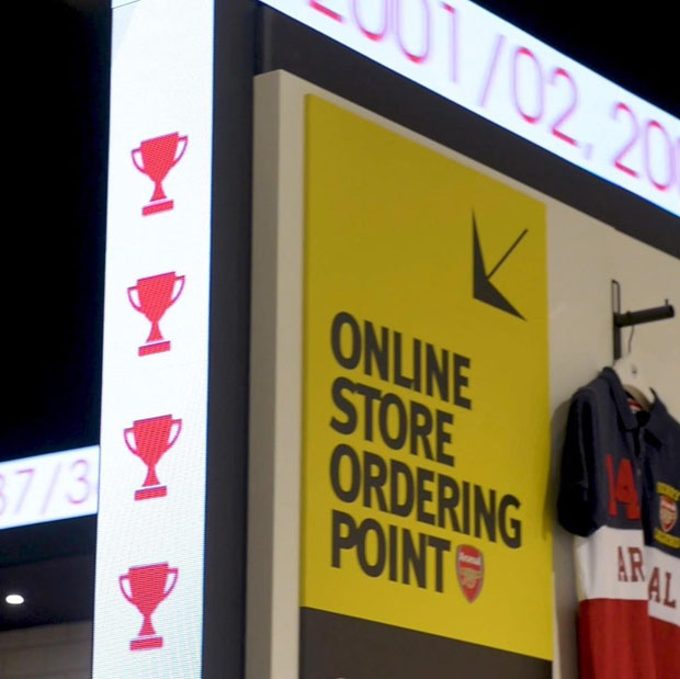 Arsenal fan skills recorded in merchandise store | AV Magazine