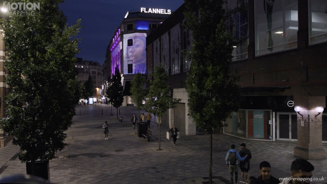 Motion Mapping adds permanent touch to store facade | AV Magazine