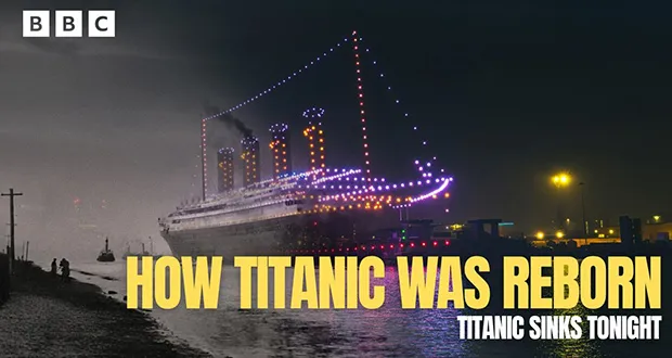 How Celestial Created A 1 1 Drone Titanic In Belfast Harbour AV Magazine