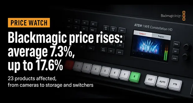 Blackmagic raises prices and adds no-storage ATEM models | AV Magazine