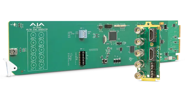 AJA expands openGear with new sync generator for denser AV workflows