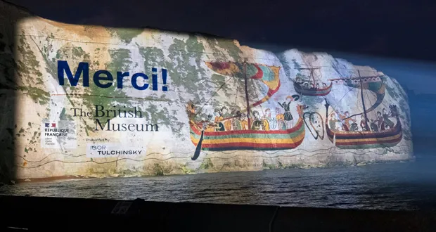 Pixel Sharp maps White Cliffs with Bayeux Tapestry images